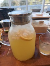 Refreshing Lemon Infused Beverage at Sunny Brunch