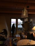 A Cozy Living Room with a Mountain View