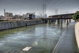 Urban Bridge over Riverside