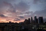 Glowing Metropolis at Sundown