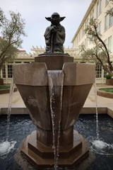Yoda Fountain at Skywalker Ranch Courtyard