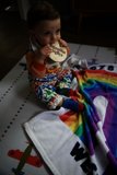 Wesley's Colorful Moment