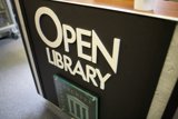 Open Library Sign at the SF Archives