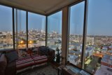 City View from a Penthouse Living Room
