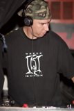 Black-clad Deejay in Action