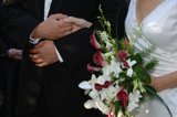 Holding Hands on Our Wedding Day