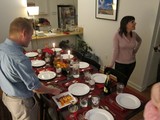 Warm Hanukkah Dinner Party Gathering at Home