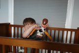 Morning Playtime in the Crib