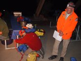 Orange Jacket Man in the Night Sky