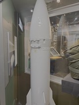 White Rocket Display in Military Museum