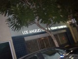 Vintage Car Under the LA Skyline