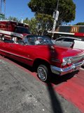 Bold Red Car Parked in San Francisco
