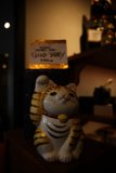 Whimsical Ceramic Cat at Japan Center