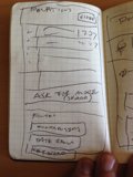 Hand Sketch in Notebook