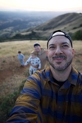 Family Selfie at Golden Hour on Mount Diablo