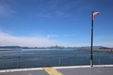 San Francisco Skyline View from USS Hornet Deck
