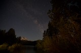 Milky Way Rises Over Mount Lassen at Midnight