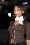 White Blouse, Black Hair