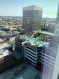 Sky-high View of Swimming Pool in Downtown LA