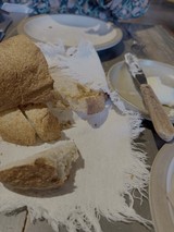 Traditional Artisan Bread Making Process Display