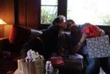 Romantic Couch Kiss