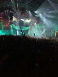 Green Spotlight Rock Concert
