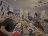 Family Thanksgiving Dinner Celebration at Home