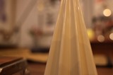 Elegant Ceramic Cone in Warm Holiday Ambiance