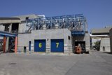 Blue doors of the industrial giant
