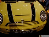 Bold and Bright: A Striped Mini Cooper
