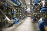Industrial Pipeline Hallway