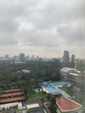 Urban Oasis: A Cityscape View from a High Rise Resort