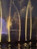 Illuminated Fountains at Dusk
