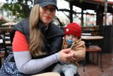 Mother and Child in a Restaurant