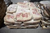A Pile of Cement Bags Ready for Delivery