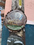 Defaced Street Sign