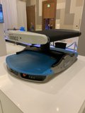 Blue and Black Tabletop Device