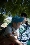 Shade and Shelter: A Serene Moment at Alemany Farm Earth Day Celebration