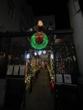 Illuminating the Night: A Festive Wreath in San Francisco
