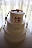 Three Tiered Chinese Wedding Cake