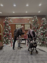 Family Christmas Photo at North Pole Post Office