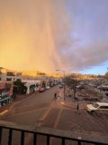 Rainbow Over Santa Fe's Urban Landscape