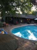 Relaxing in the Backyard Oasis