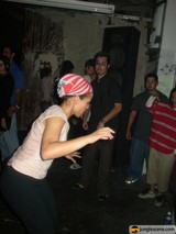 Dancing Queen in Urban Night Club