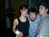 Three Friends Strike a Pose outside a Nightclub