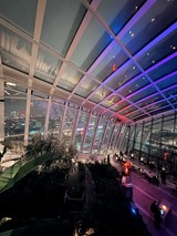 Sky Garden's Illuminated Terrace Overlooking London at Night