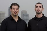 Dan and Dave Standing Tall in the Skyscraper City