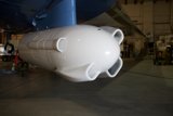 Close Up of an Airplane with a Mysterious Object