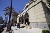 Gathering Outside of the Grand Building