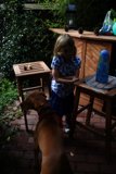 Little Girl and Her Furry Friend